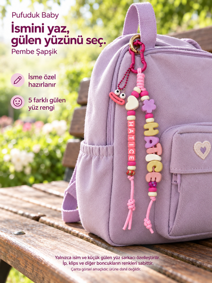 İsme Özel Çanta Süsü – Şapşik Serisi