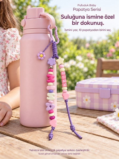 İsme Özel Çanta Süsü – Papatya Serisi